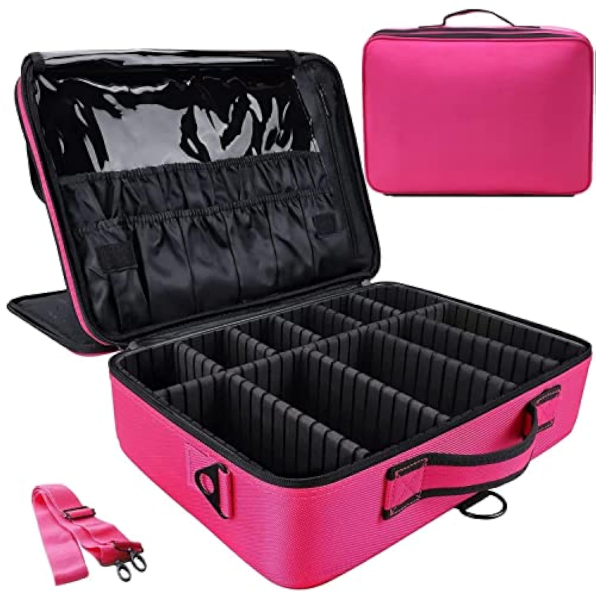 Solid 28 Cms Cosmetic Pouch, Medium Makeup Organizer