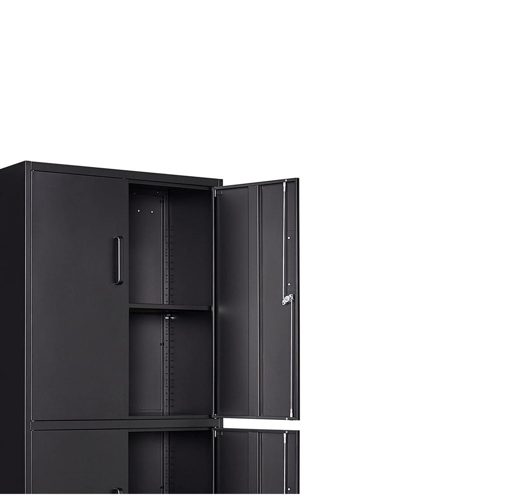 Amazon.com: Yizosh Metal Storage Locking Cabinet with 4 Doors and