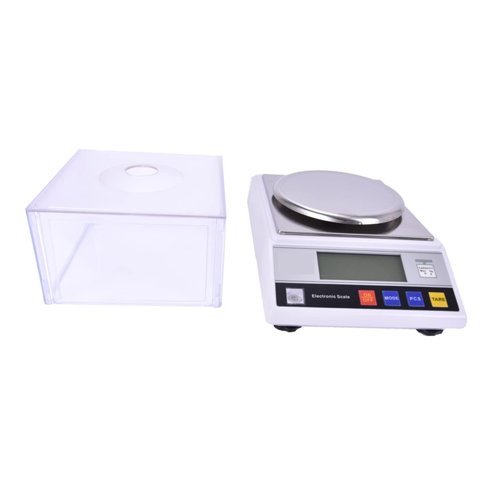 Báscula analítica electrónica de laboratorio, 1 pieza, balanza analítica de precisión de laboratorio, 2000 g x 0,01 g, para joyería, diamantes, oro, balanza de cocina, 7,5 V, 200 mA, LC grande