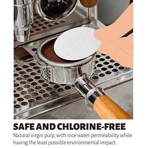 Mimore Espresso Filter Paper 58Mm - 500Pcs Unbleached Coffee Paper Filter For Espresso Machine - Disposable Portafilter Paper Espresso Filters Compatible With Breville Barista, Mr. Coffee, & More #TOP2