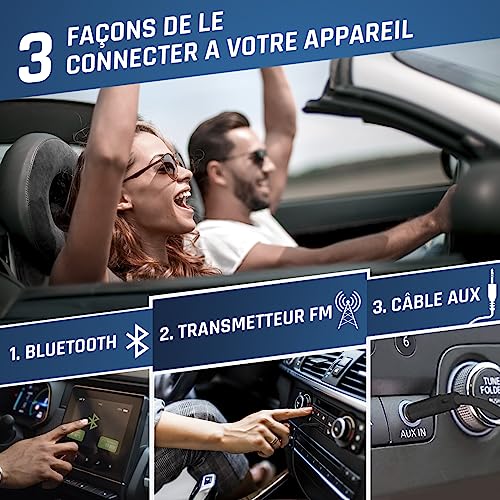 Lecteur CD portable Bluetooth KLIM Discover solution audio voiture avec batterie