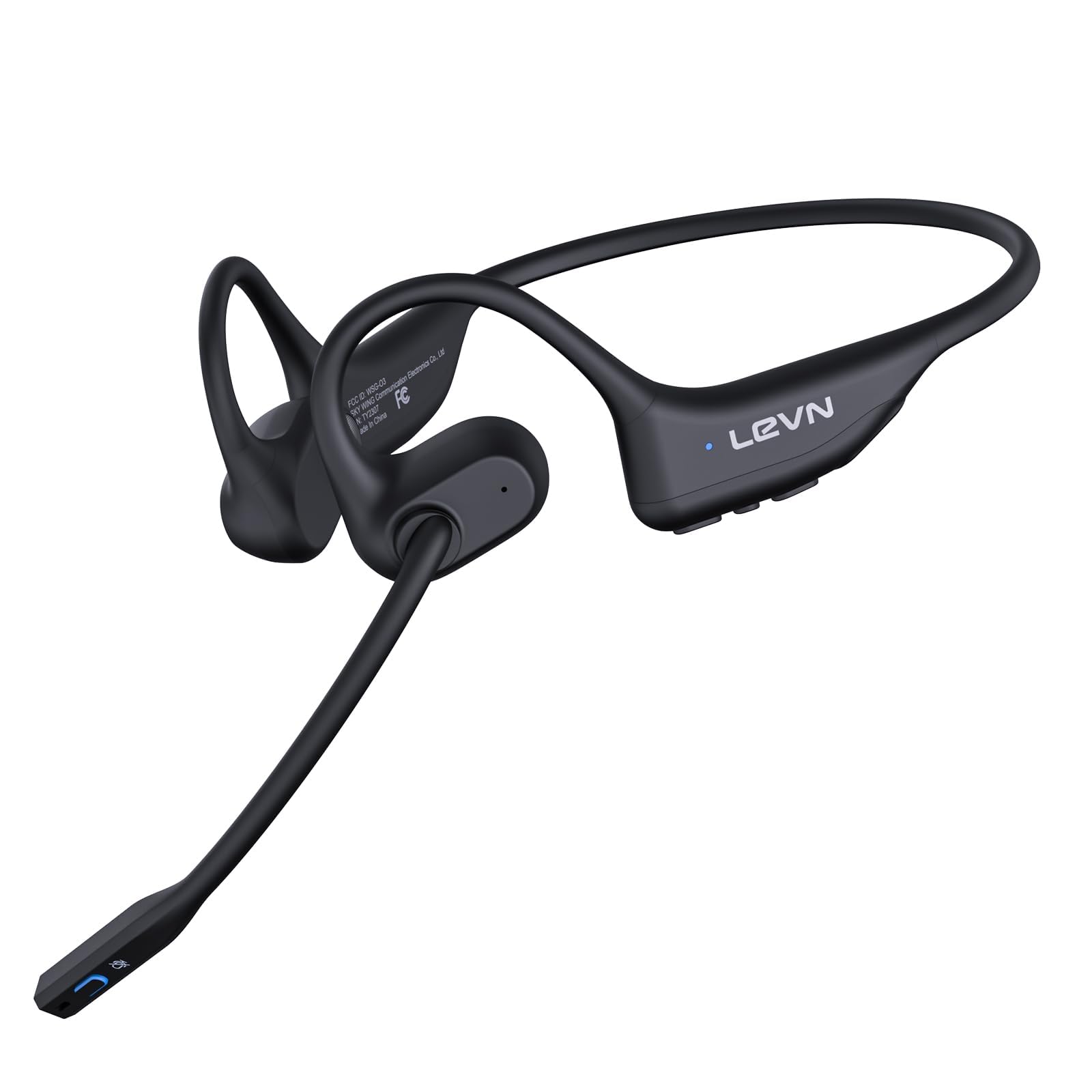 LEVN Open Ear Headphones with Mic