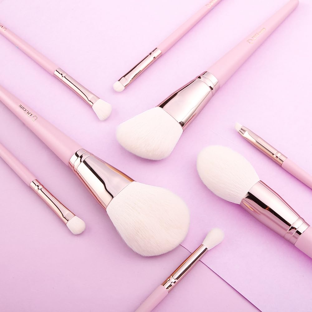 DUcare Pennelli Make Up Professionali Set (Rosa)