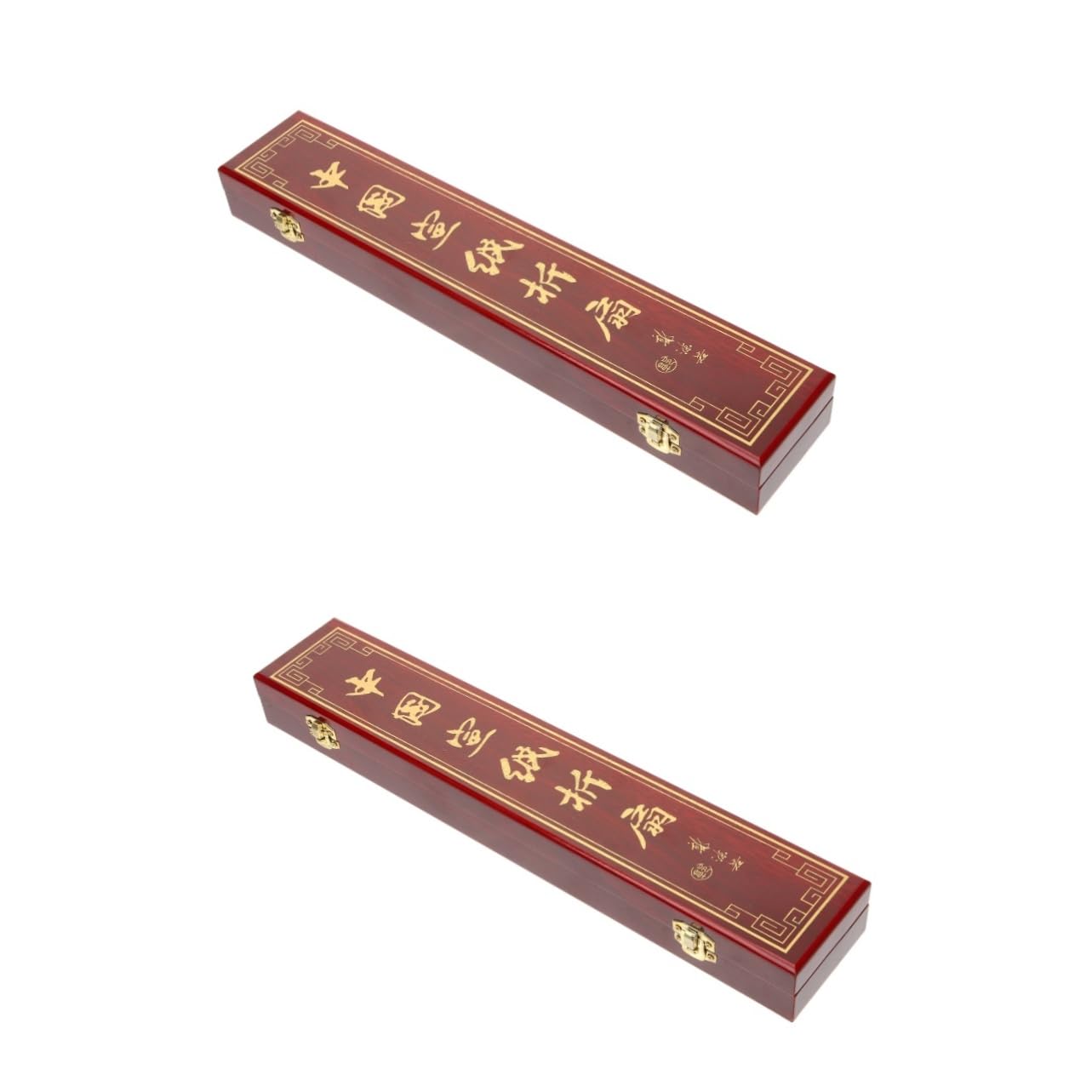 Boîte en bois pour éventail pliant Hohopeti : écrin de rangement style chinois