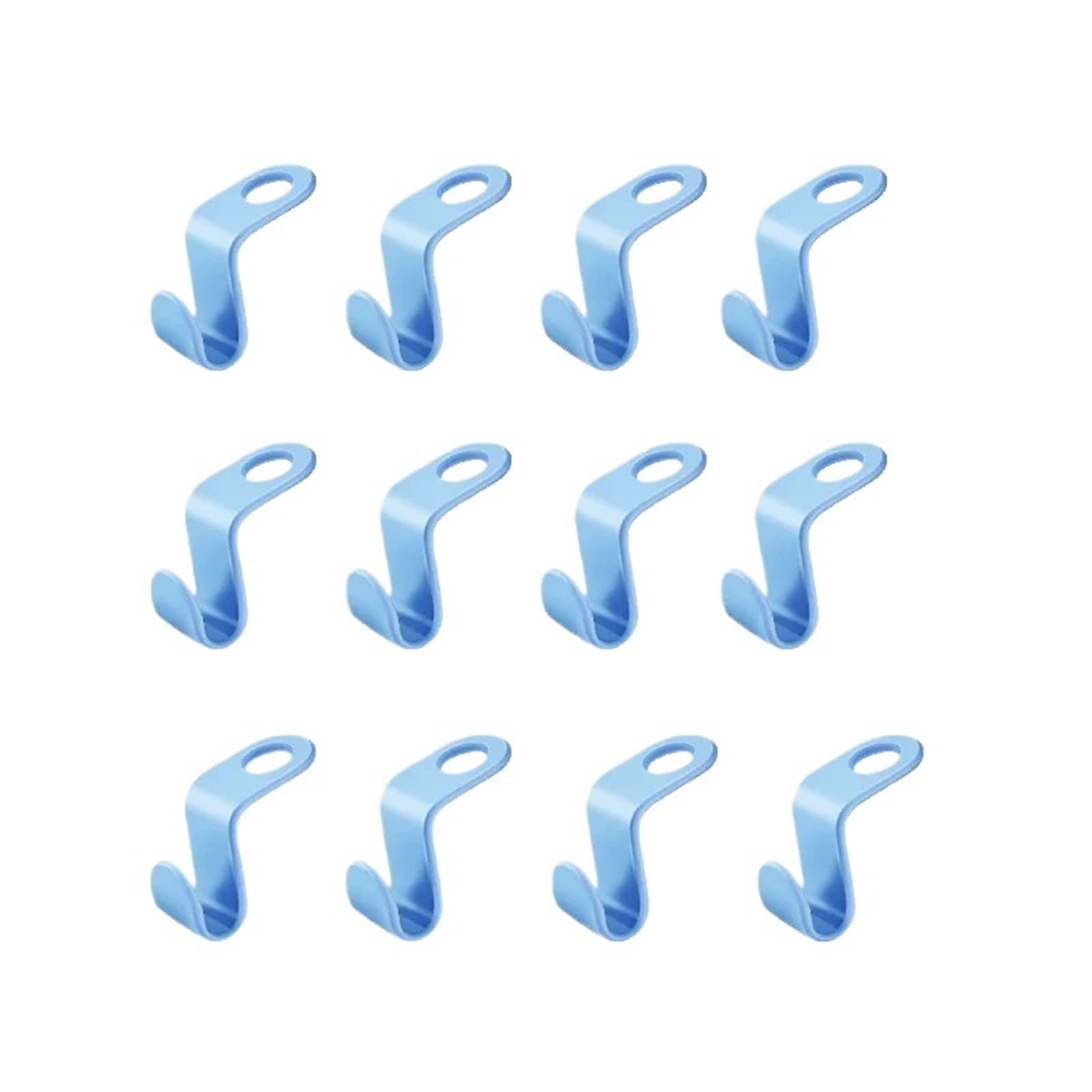 Hangers for Clothes Space Savers 200pcs Mini Hanger for Wardrobe Connector Hangers Save Space(Blue)