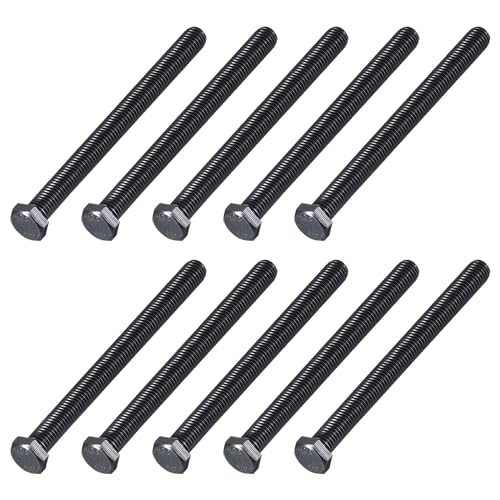 Image of METALLIXITY Hex Head Bolts (3 /8-16 x 5) 20Pcs, 304 Stainless Steel 18-8, Fully Threaded, External Hex Drive, Hex Head Screw Bolt, Black Oxide