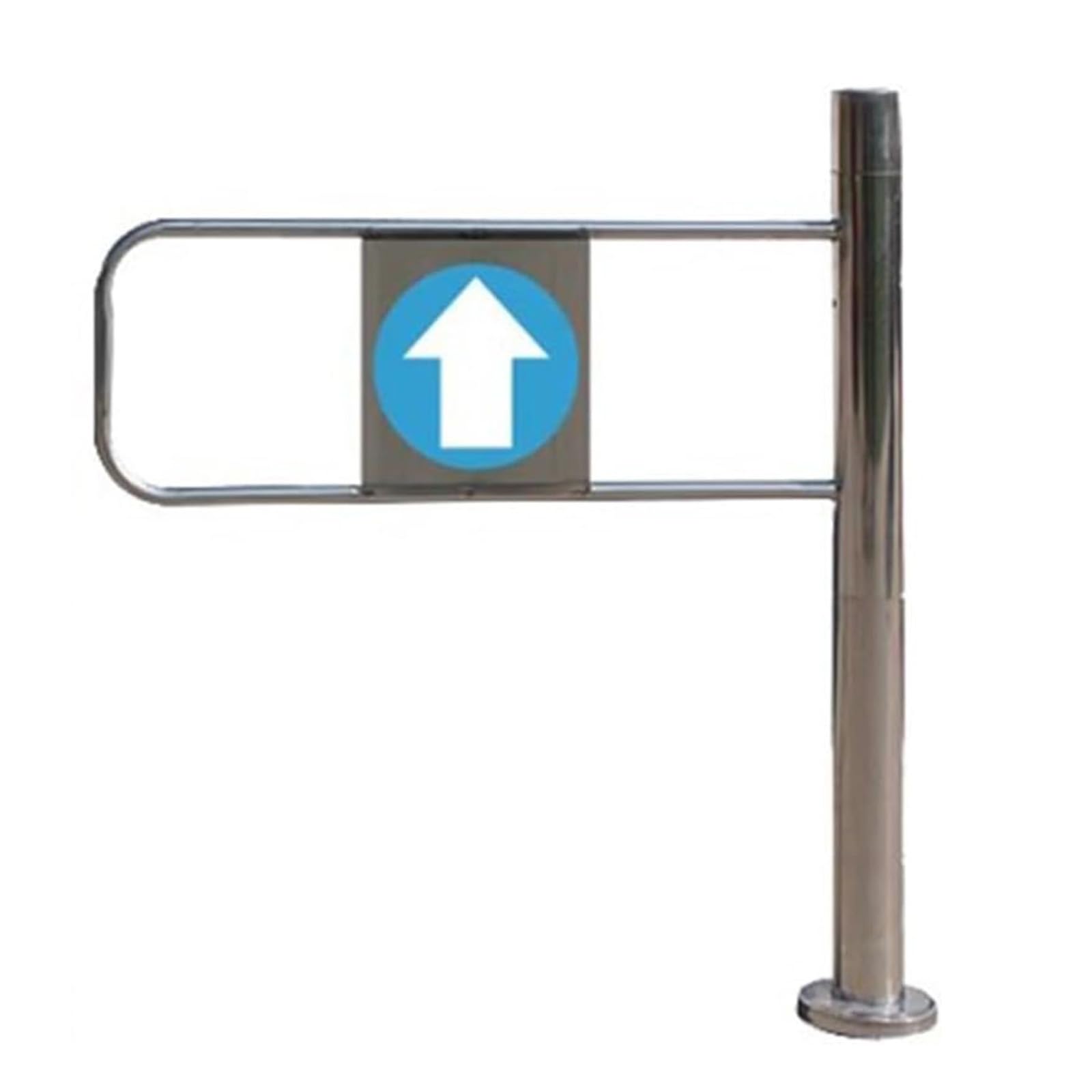 Puerta de Seguridad metálica para Control de Acceso Industrial - Barrera Duradera para supermercados y bibliotecas - Entrada Segura unidireccional (100 × 97 cm)