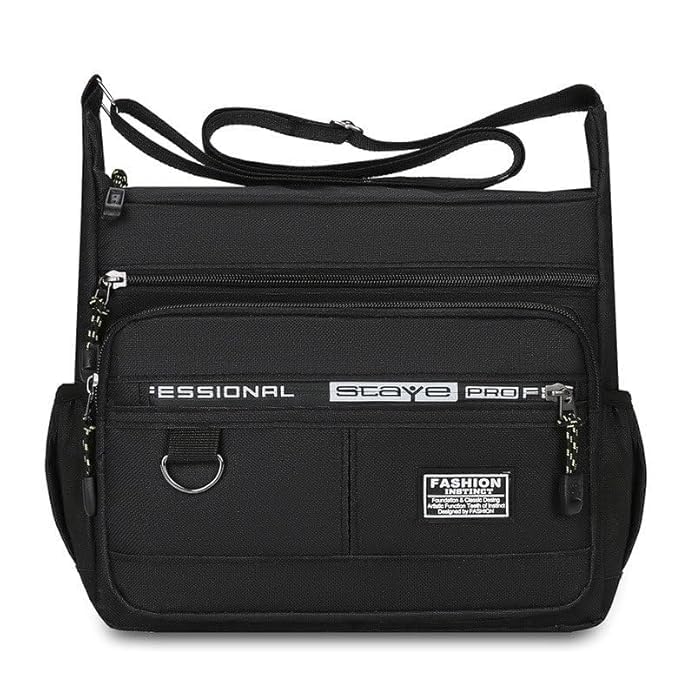 Crossbody Messenger Bag Waterproof Oxford with Adjustable Strap-picture-31