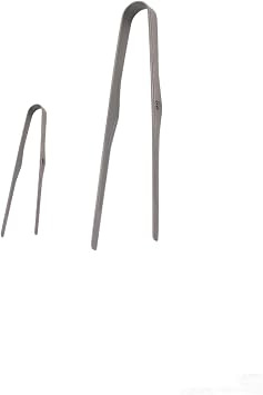 Titanium BBQ Tongs Grill Tongs Tweezer Clip Multi Function for Kitchen Salad Steak Barbecue Buffet Large+Small