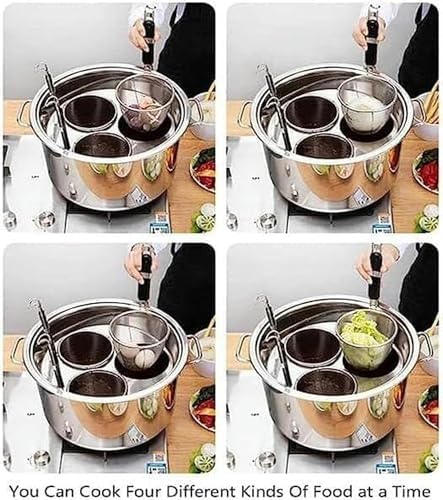 パスタポットセット、インサートストレーナーバスケット付き、ストックポットセット、ホームキッチンストックポットレストランスチーマーポッ