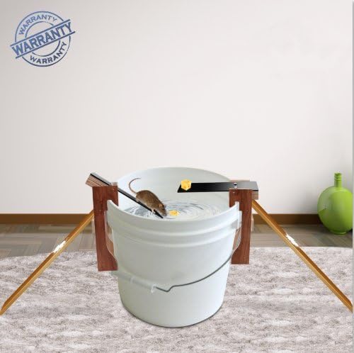 Walk the Plank Mouse Trap Auto Reset Rat Traps Remove all Mice Dropping into the Bucket-Sticky Rodent Traps Mouse Killer