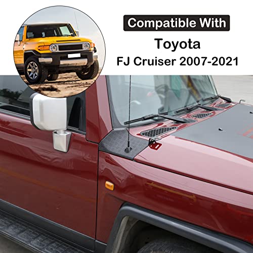 Cowl Body Armor Outer Cowl Covers Side Corner Guards Fit Toyot@A Fj Cruiser 2007-2021 Car Hood Side Body Armor Outer Cowling Cover Trim Hood Side Corner Guard Hood Side Trim Panel Cover Accessories #TOP1