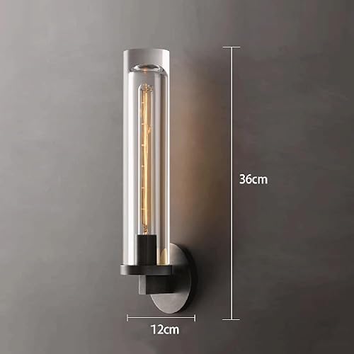 Miniatura 7 de Vintage Simple Full Copper Light Aplique de pared de lujo dormitorio cabecera TV fondo pared pasillo pasillo entrada cristal luces de pared