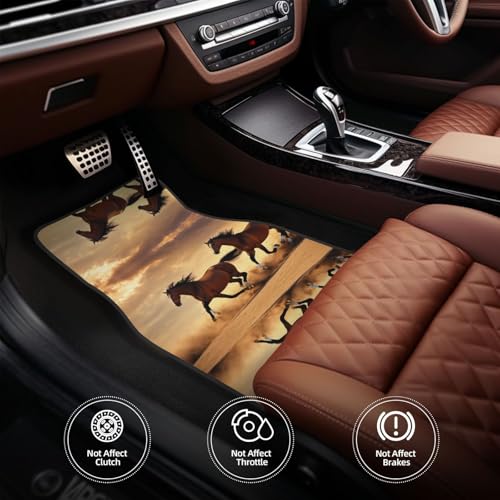 Tapis de voiture universels à rayures : ensemble complet de 4 pièces pour SUV et berline