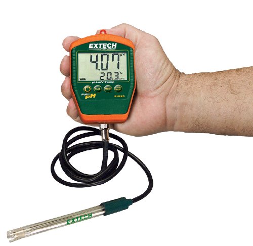Extech Ph220-C Waterproof Palm Ph Meter With Cabled Electrode #TOP1