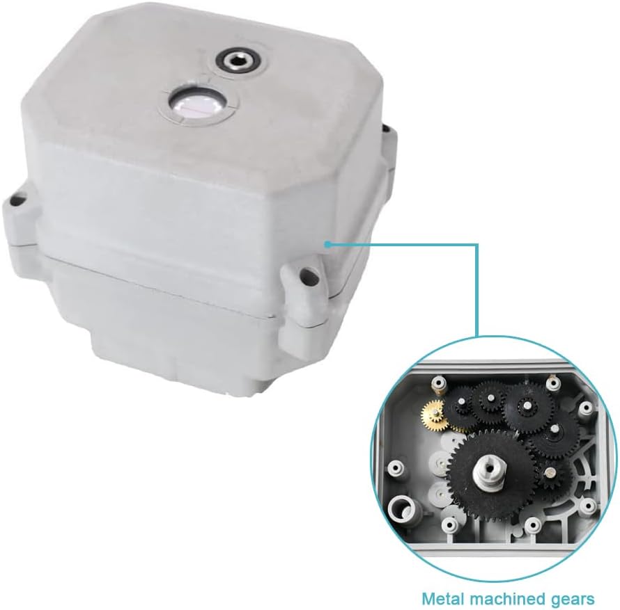 NPT 2'' Motorized Ball Valve DC12V Electrical Ball Valve CR3-01 with Manual Override & Indicator Stainless Steel 304