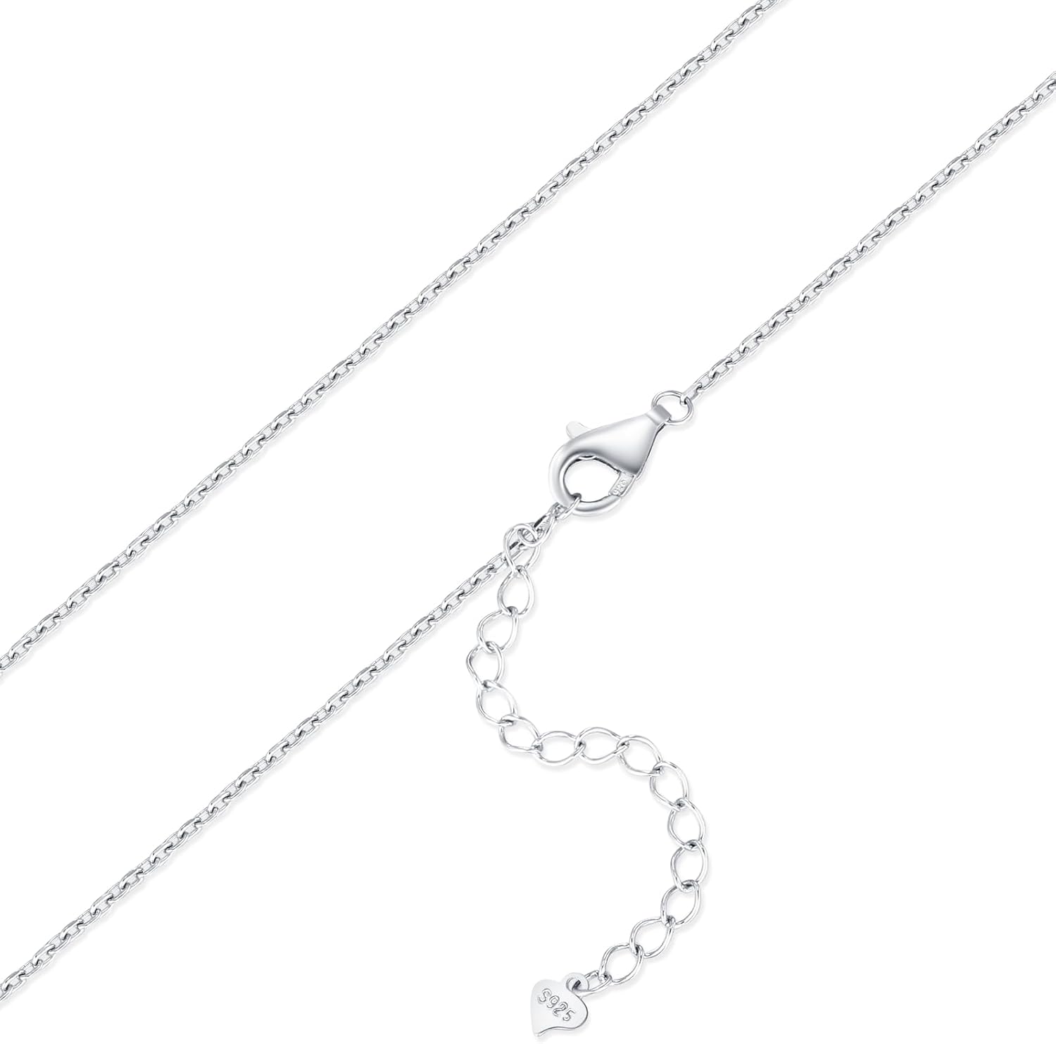 Moissanite Pendant Necklace for Women 925 Sterling Silver 1 Carat Moissanite Necklace Anniversary Wedding Valentines Gifts for Women Her Girlfriend Mom Wife - Image 8