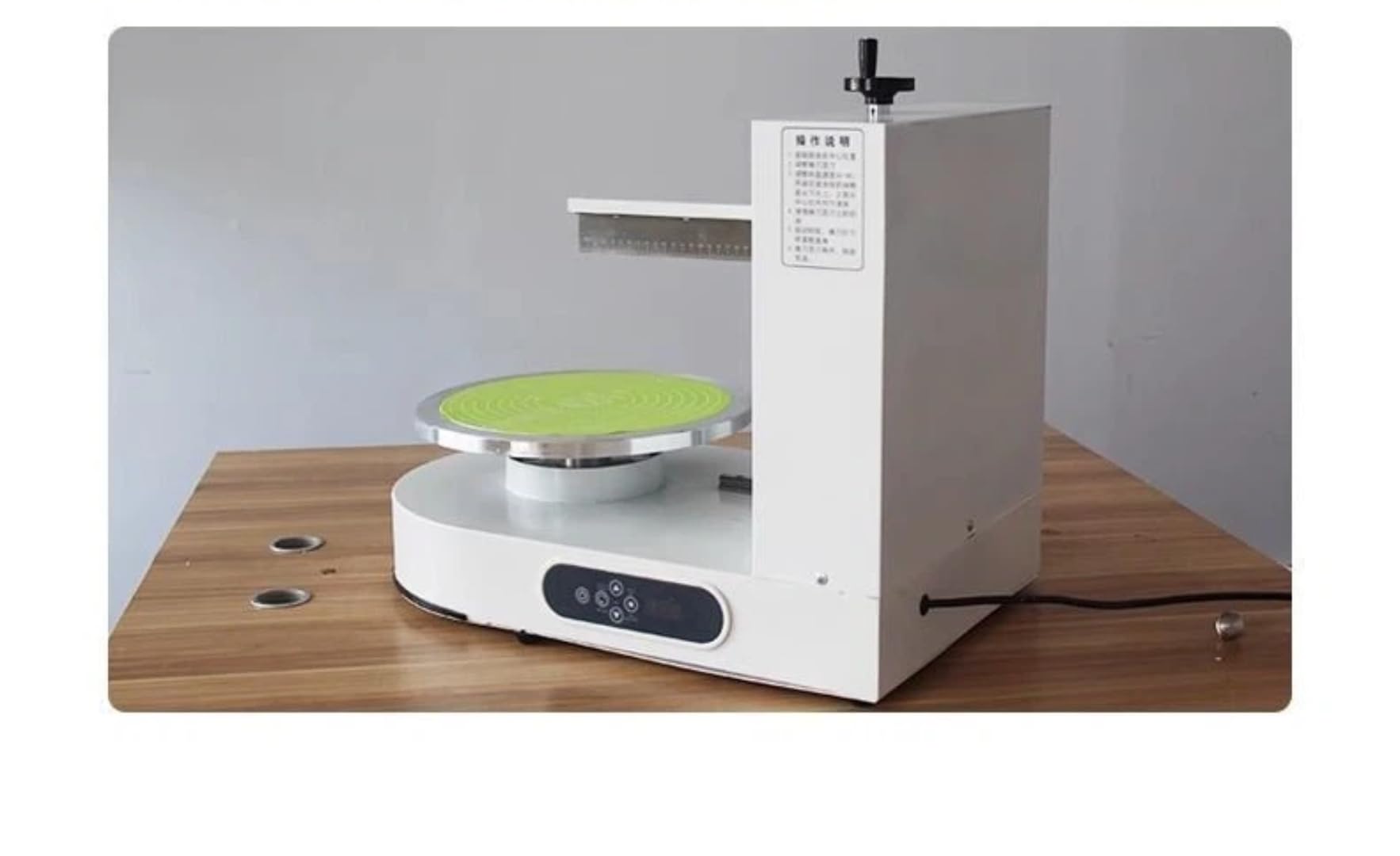 Máquina automática de glaseado de pasteles, esparcidor de crema de borde recto, herramienta de revestimiento alisador para panaderías, práctico equipo de horneado