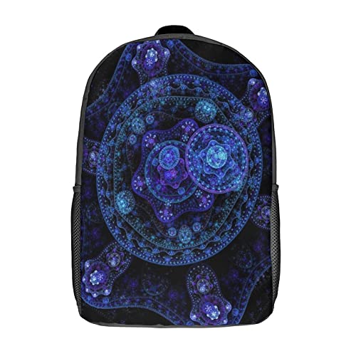 Sac à dos pour enfants Fractal de 17 pouces grand sac d'école et voyage de loisirs