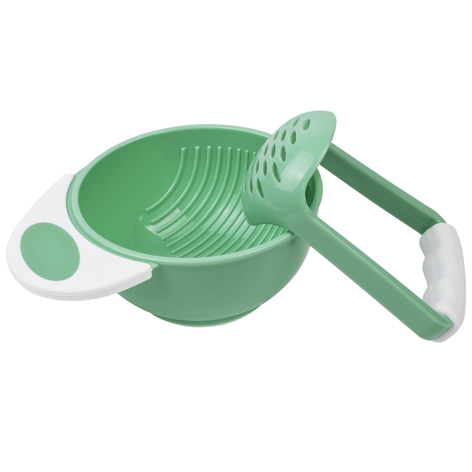 AOOHA Baby Food Mash Bowl,Mashing Bowl Baby,Non Slip Food Bowl with Handle,for Making Handmade Fruit Vegetable for Babies