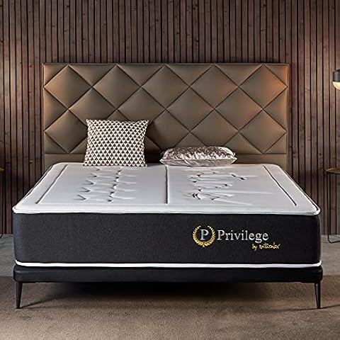 naturalex Privilege | Trusted Memory Foam Mattress | 5ft King Size 150x200cm | Deep, Breathable and Hypoallergenic | Hand Stitched Embroidered Finish | 10 Year Warranty Cover