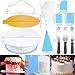 WisFox Decoración de Pasteles, Torta Giratoria, 103 Piezas Decoración Kit, Plato Giratorio...