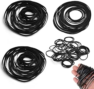 SPEACOUR 180 PCS Mixed Square Cassette Tape Belt Machine Recorder Rubber Belt Mix Turntable Drive Belt Replacement Assorted Common Belt for Recorders Video Machines Walkman DVD Drive, 30mm-135mm