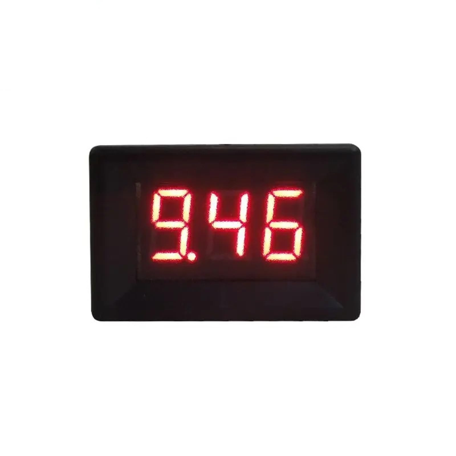 YB21 Voltmetro DC DC 0-10V 0-30V 0-100V 0-300V 0-600V Mini misuratore di tensione a 3 fili 0.36 ''Digital LED Volt Tester di pannello Volt Tester 1 pz(Color:White cover-Green,Size:DC0-10V)