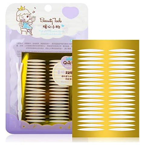 Ultra Invisible Double Eyelid Tapes, Medical-use Two Sides Sticky Fiber Eyelid Strips, Instant lift Eyelid Without Surgery, Perfect for Heavy Saggy Hooded, Droopy, Uneven, Mono-eyelids Cover