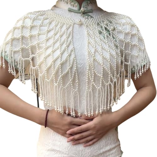 Châle de mariage pour couvrir les épaules avec des perles chics