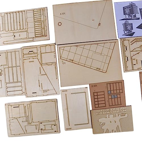 Maison miniature en bois DIY : jouet d'architecture pour l'imagination spatiale