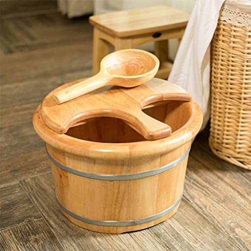 Tina de madera para pies para spa y baño