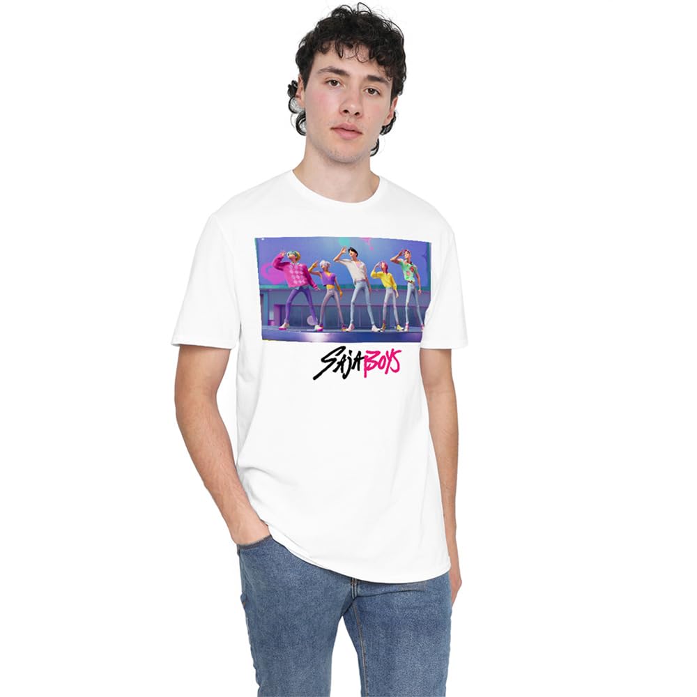 Kpop Demon Hunters Saja Boys Soda Pop Dance Unisex T Shirt, White, XX-Large