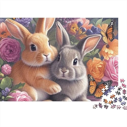 Puzzle de conejos de 1000 piezas, el regalo ideal para mayores de 12 años