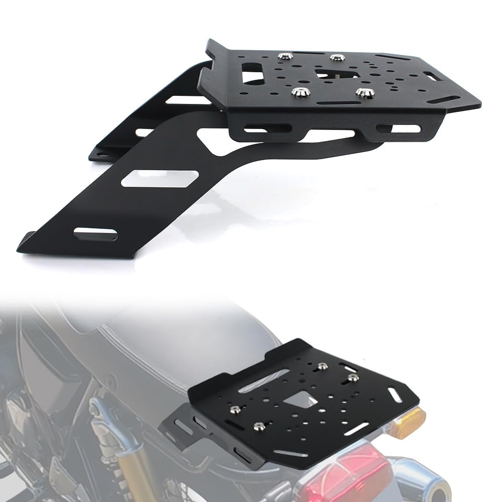 REARACE Motorcycle Rear Luggage Rack Compatible with Royal Enfield Continental GT 650 / Interceptor 650 2018-2025, Rear Storage Rack Cargo Carrier