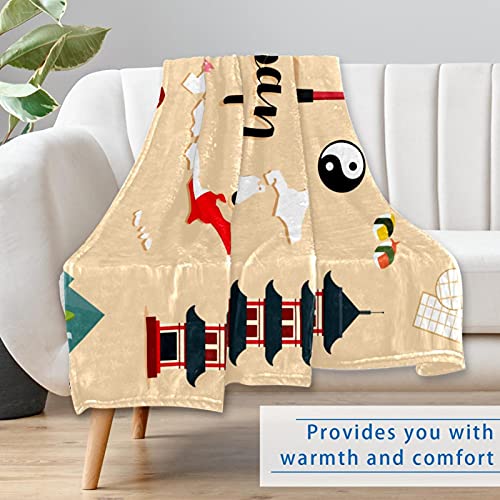 Couverture douce et chaude haut de gamme style japonais pour lit