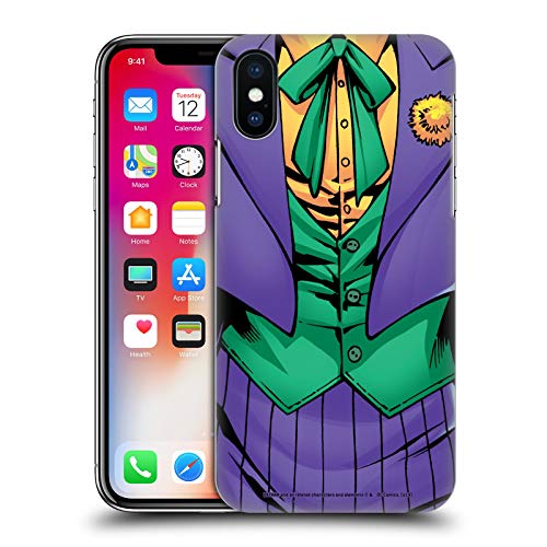 Prodotto Ufficiale DC Comics Head Case Designs Licenza Ufficiale The Joker DC Comics Nuovo 52 Costume Arte Personaggi Custodia Cover Dura per Parte Posteriore Compatibile con Apple iPhone X/iPhone XS