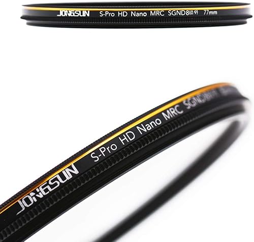 Miniatura 3 de JONGSUN Filtro ND de 3.031 in, filtro de densidad neutra gris graduado de color, 18 capas multicapa, vidrio óptico Schott B270, CSGND8 (0.9) 3
