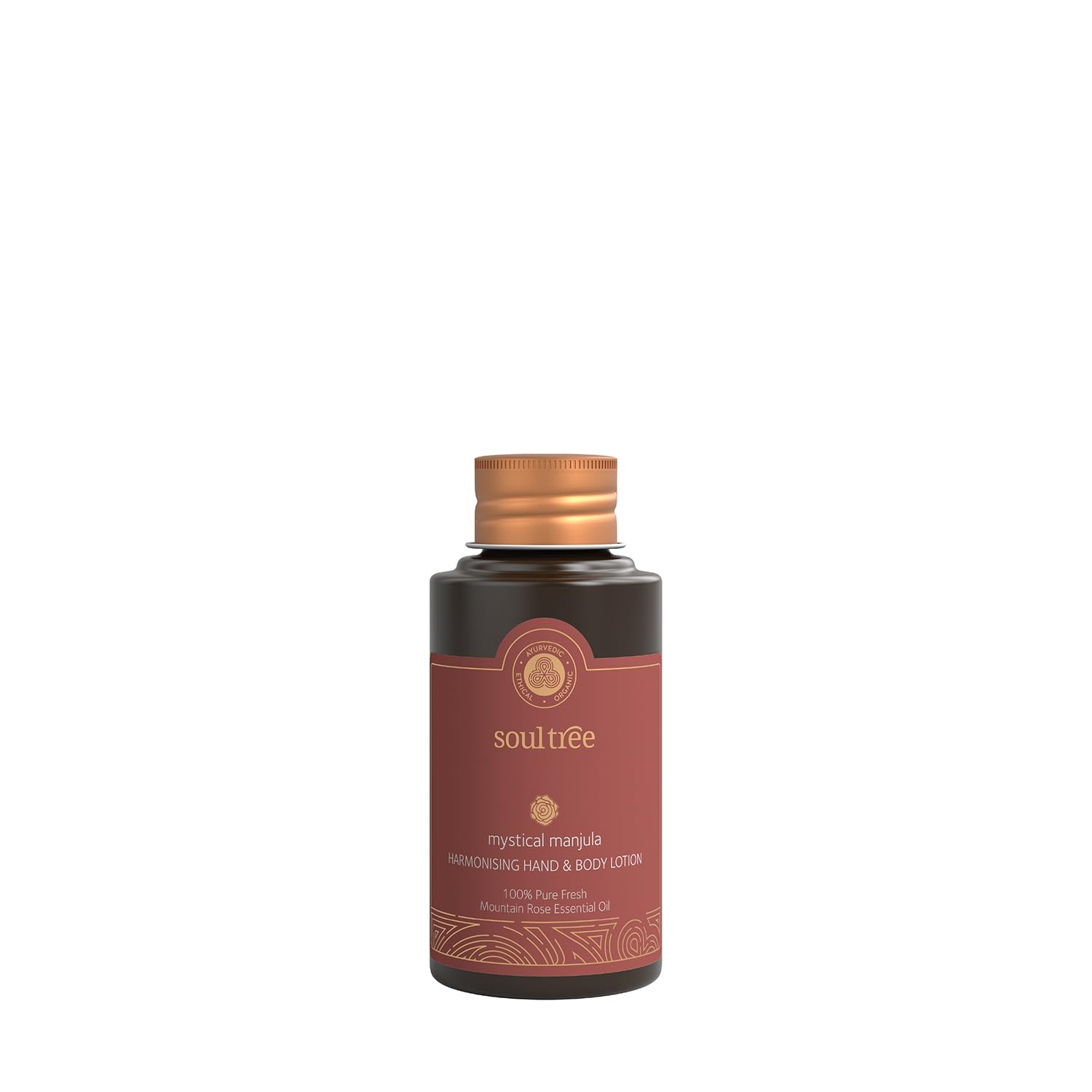 SoulTree Mystical Manjula Harmonising Body Lotion, 30ml | Rose-Infused Moisturiser for Deep Hydration & Silky Soft Skin | Lightweight, Fast-Absorbing & Nourishing | For Calm, Soothed & Hydrated Skin | 100% Ayurvedic Formulation-image-44