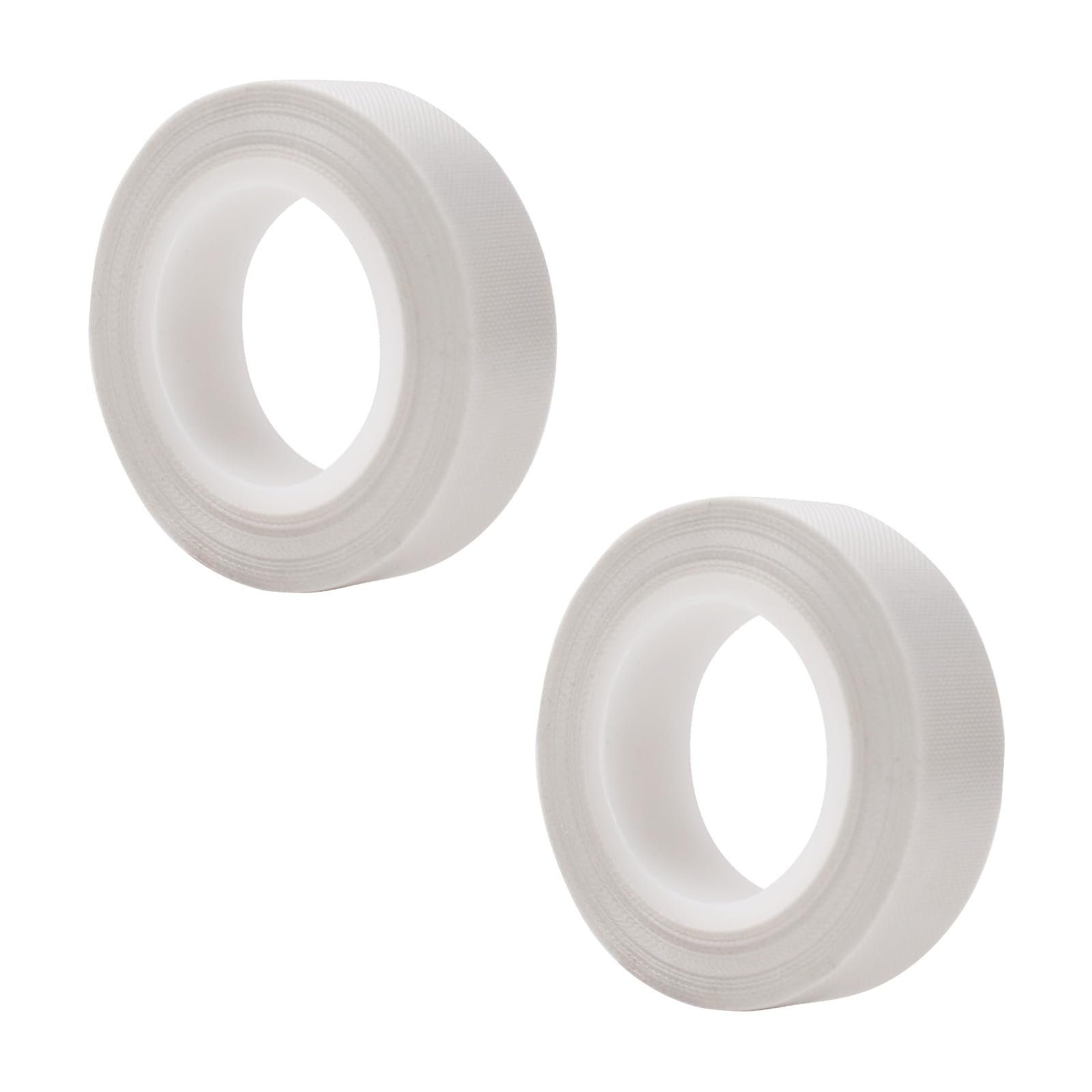 UFURMATE Curtain Glide Tape, 2 Rolls Self-Adhesive Teflon Fabric Tape, Noise & Friction Reduction Slide Tapes for Curtain Ring, Wood Drawer (White)