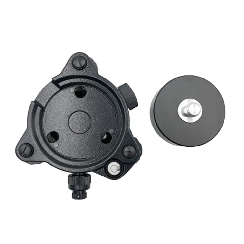 Tribrach - Soporte adaptador Tribrach con plomada óptica y GPS con tornillo giratorio de montaje de 5/8 pulgadas x 11 para estación total GPS GNSS B