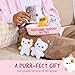 WHAT DO YOU MEME? Emotional Support Kitties by Relatable, Cuddly Stuffed Animals and Toys, Squishy Toys and Plushies, Great Ideas for Loved Ones of All Ages, Includes 5 Plushies with Carrying Basket