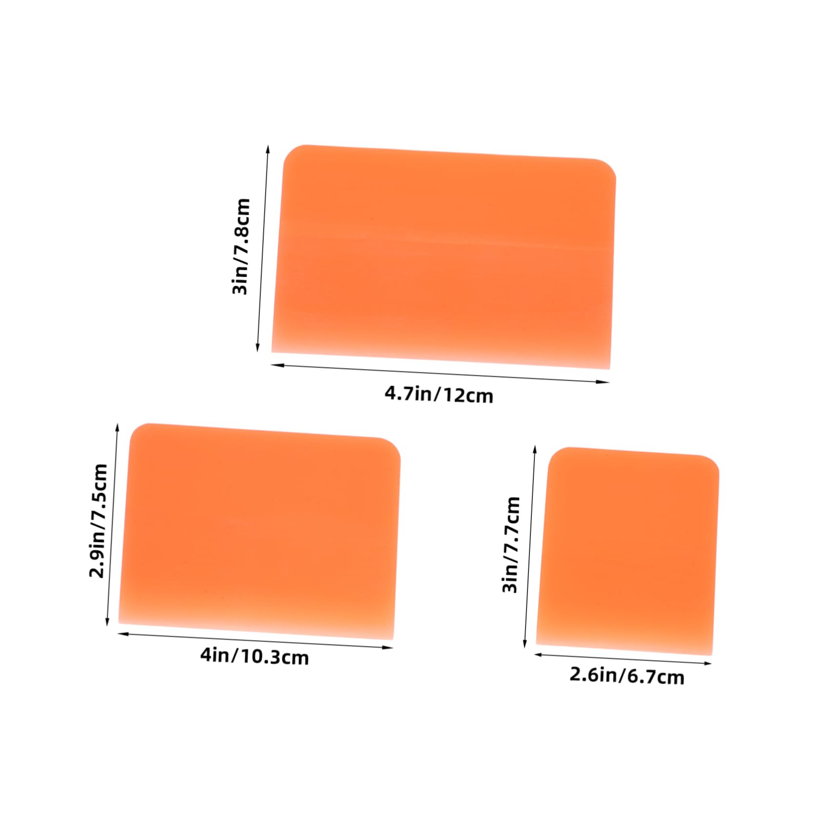 STOBAZA Squeegee Tool Set 3pcs Film Scrapers Auto Film Squeegee Application Scratch-Free