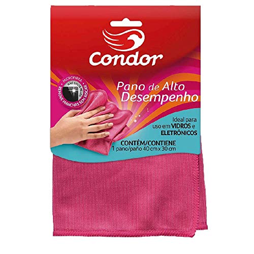 1678 Pano Vidros Microfibra, Condor, Rosa
