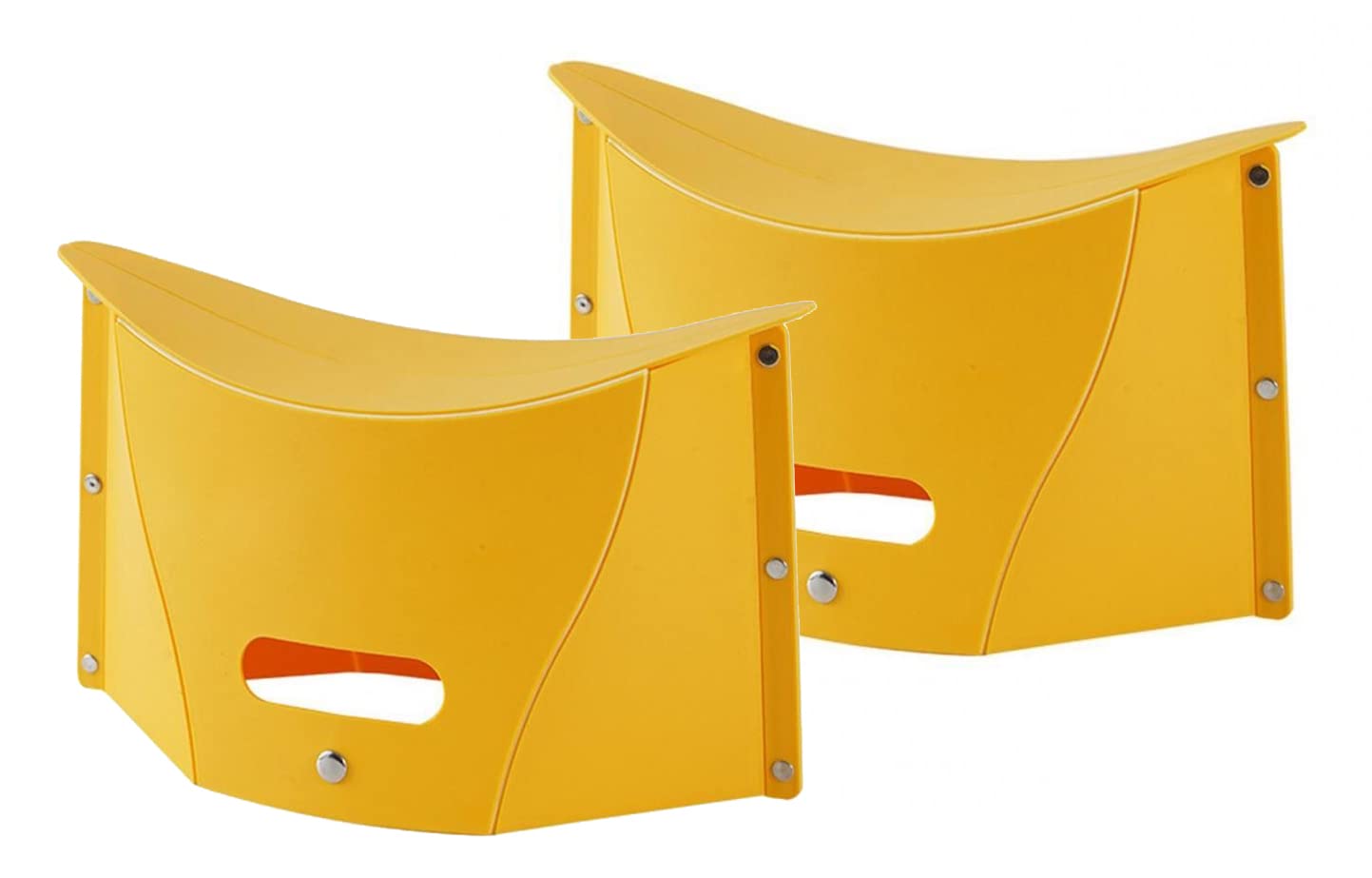 Whitecloud TRANSFORMING HOMES® Sturdy & Lite Weight for Train Subway Camping Portable Folding Plastic Paper Stool for Hiking Fishing Opens Easily, Easy to Carry (Pack of 2, Yellow) (B0BCX1FTC3) Amazon Price History, Amazon Price Tracker