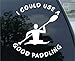 White Vinyl Decal - I Could use a Good Paddling Canoe Kayak Truck Fun Sticker, die Cut Vinyl Decal for Windows, Cars, Trucks, Tool Boxes, laptops, MacBook - virtually Any Hard, Smooth Surface