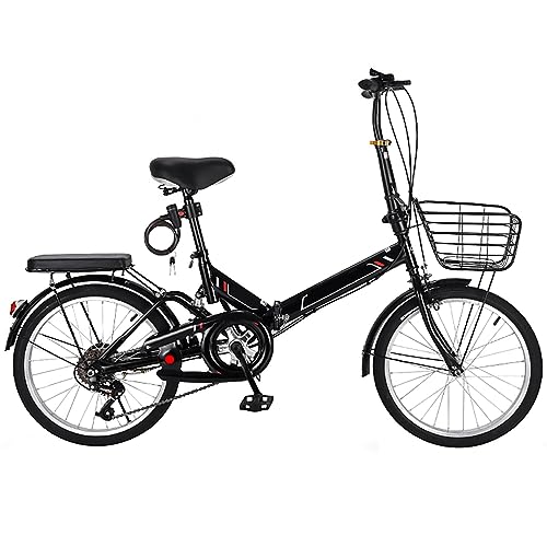 JTBDWOSK Faltbares Fahrrad 20/22 Zoll Klappfahrrad Rahmen aus...