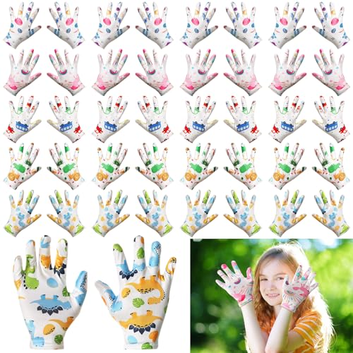 Xtinmee 20 Pairs Eczema Gloves for Kids Cotton Moisturizing...
