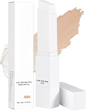 Cover Cream Stick, Color Changing Foundation Stick, Skin Matching Cover Cream with Medium to Full Coverage Dewy Finish Base Makeup, Dual-Ended with Detachable Brush (Light)