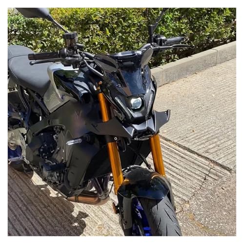 Aileron avant pour YAMAHA MT-09 en fibre de carbone véritable de style Naked - 3